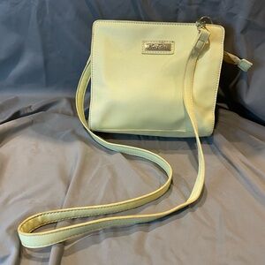 Yellow Marc Fisher cross-body purse